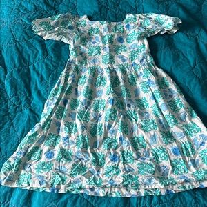 Mini Boden flutter sleeve ocean dress